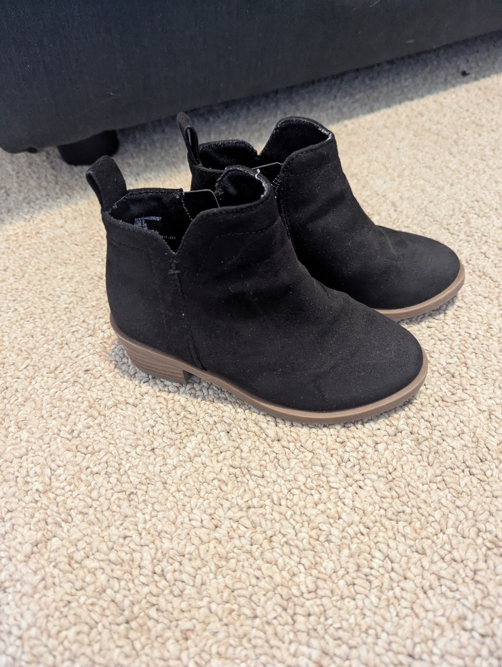 Wonder Nation Black Booties Size 9